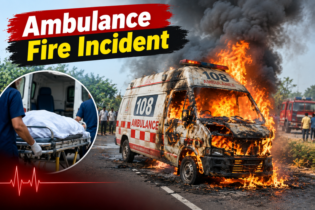 ambulance fire incident