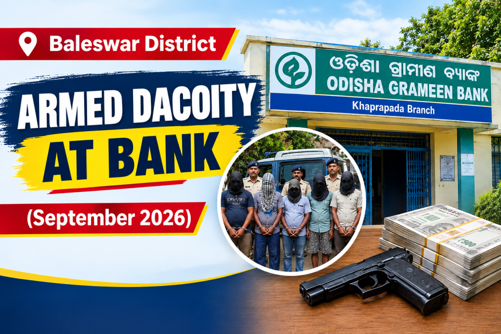armed dacoity at bank
