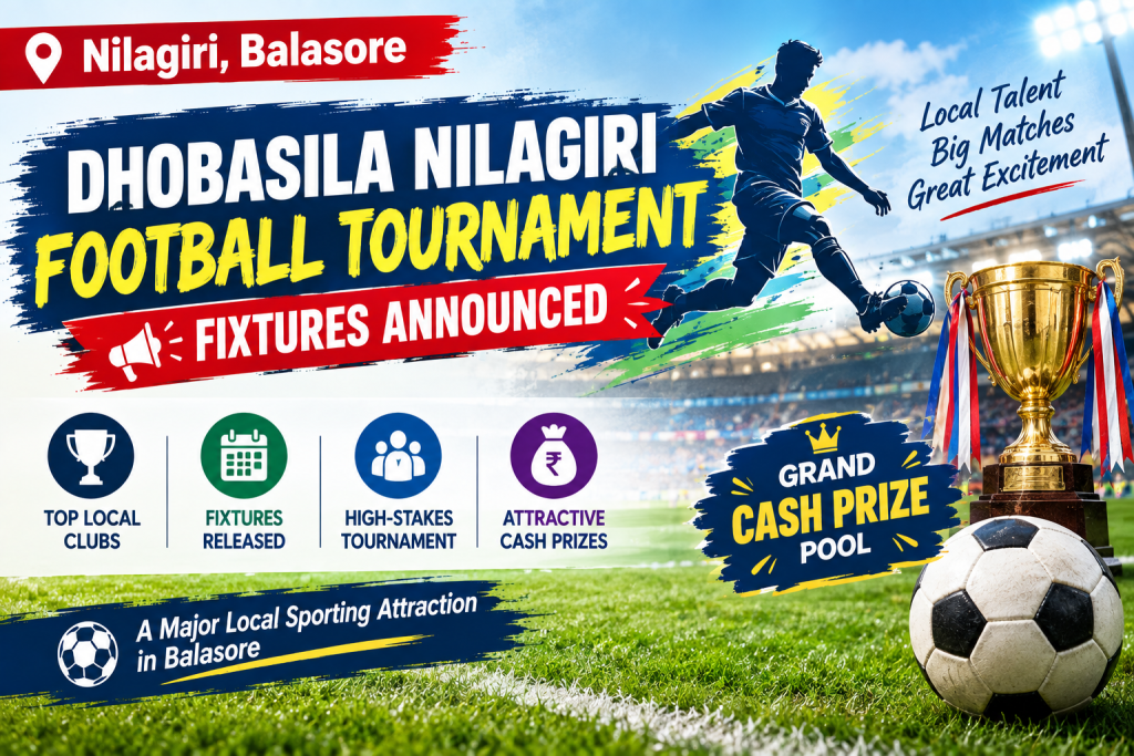 dhobasila nilagiri football tournament fixtures announced