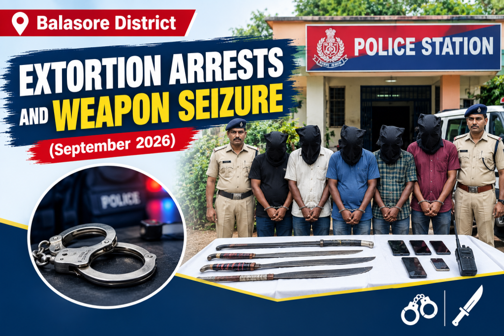 extortion arrests and weapon seizure