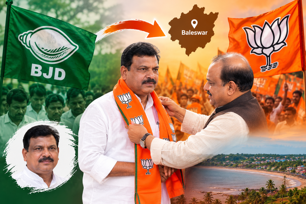 grassroots shift former bjd heavyweight rabindra jena joins bjp